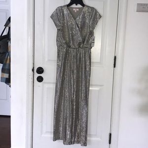 Metallic Knit girls Romper